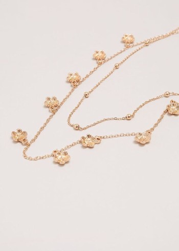 Phase Eight Flower Chain Jewellery Gold Canada | XPLZEY-635